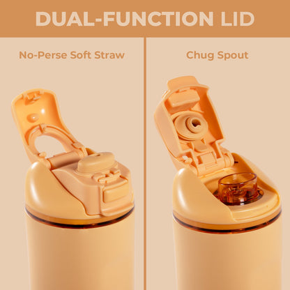 HYDROJUG Deals | HydroJug Ease2o 24oz - 2-in-1 Water Bottle with Soft Straw & Chug Spout – Marigold