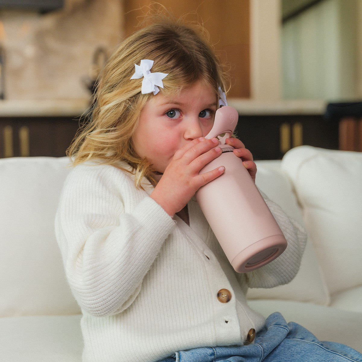 HYDROJUG Featured | HydroJug Ease2o 14oz - Leakproof 2-in-1 Kids Water Bottle with Straw & Chug Spout – Dusty Rose