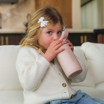 HYDROJUG Featured | HydroJug Ease2o 14oz - Leakproof 2-in-1 Kids Water Bottle with Straw & Chug Spout – Dusty Rose