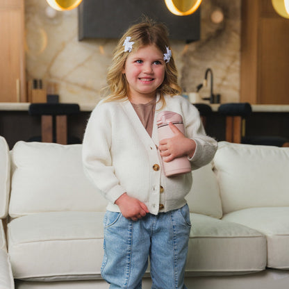 HYDROJUG Featured | HydroJug Ease2o 14oz - Leakproof 2-in-1 Kids Water Bottle with Straw & Chug Spout – Dusty Rose