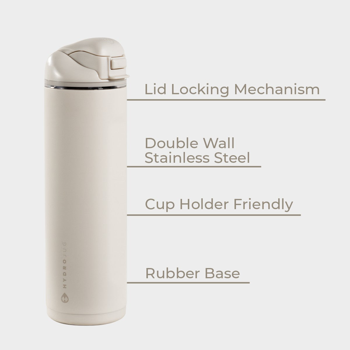 HYDROJUG Best Seller | HydroJug Ease2o 24oz - 2-in-1 Water Bottle with Soft Straw & Chug Spout – Linen