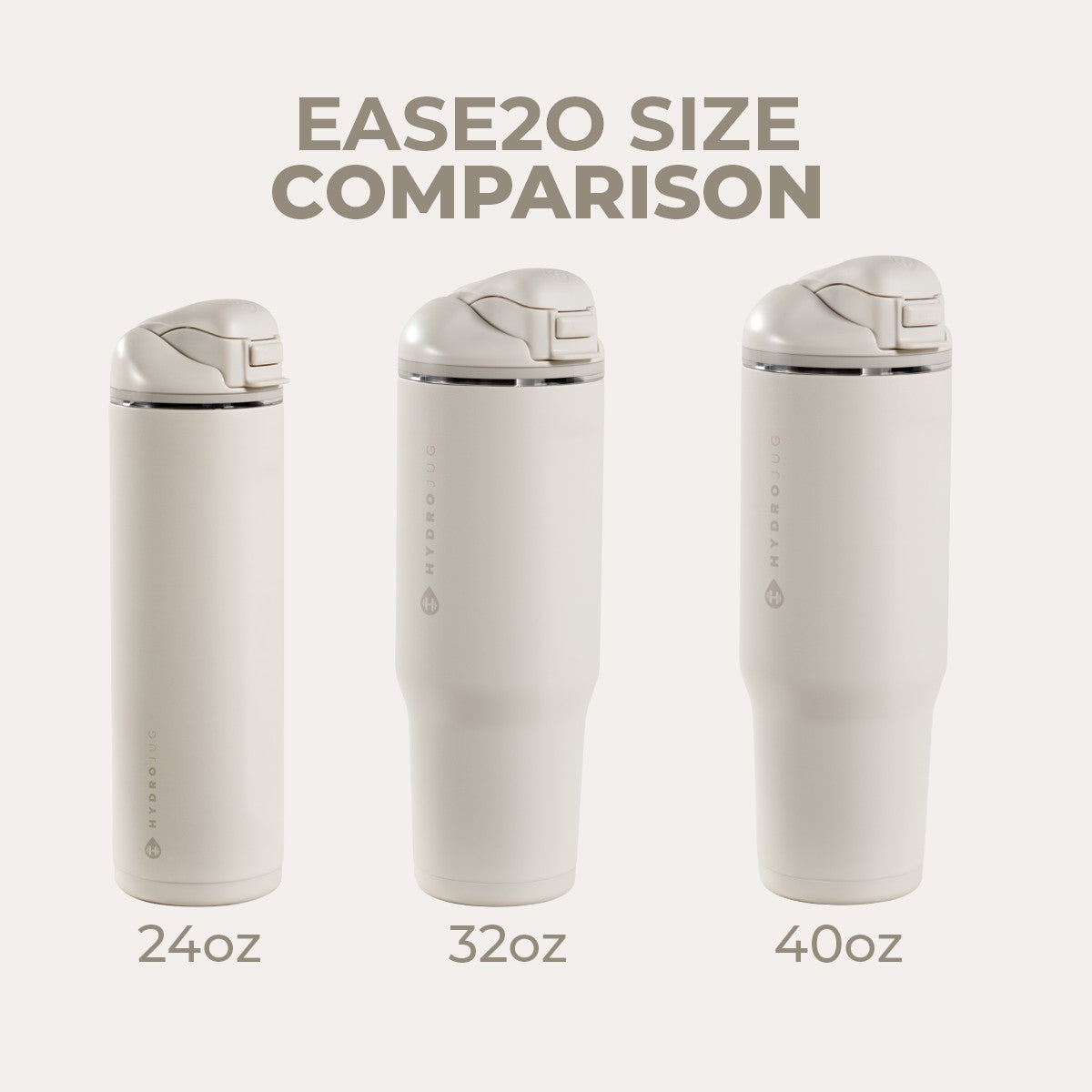 HYDROJUG Best Seller | HydroJug Ease2o 24oz - 2-in-1 Water Bottle with Soft Straw & Chug Spout – Linen