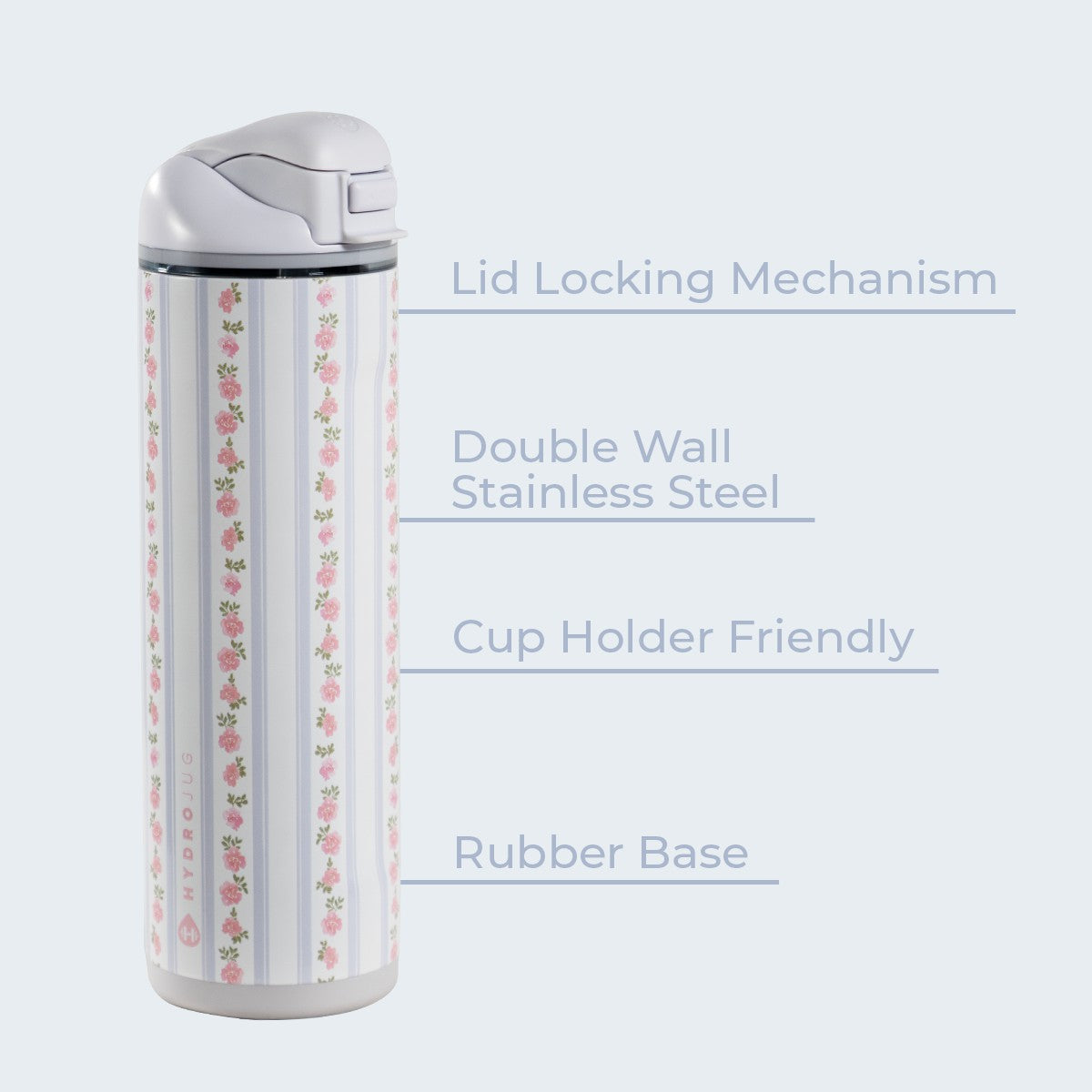 HYDROJUG Signature | HydroJug Ease2o 24oz - 2-in-1 Water Bottle with Soft Straw & Chug Spout – Primrose