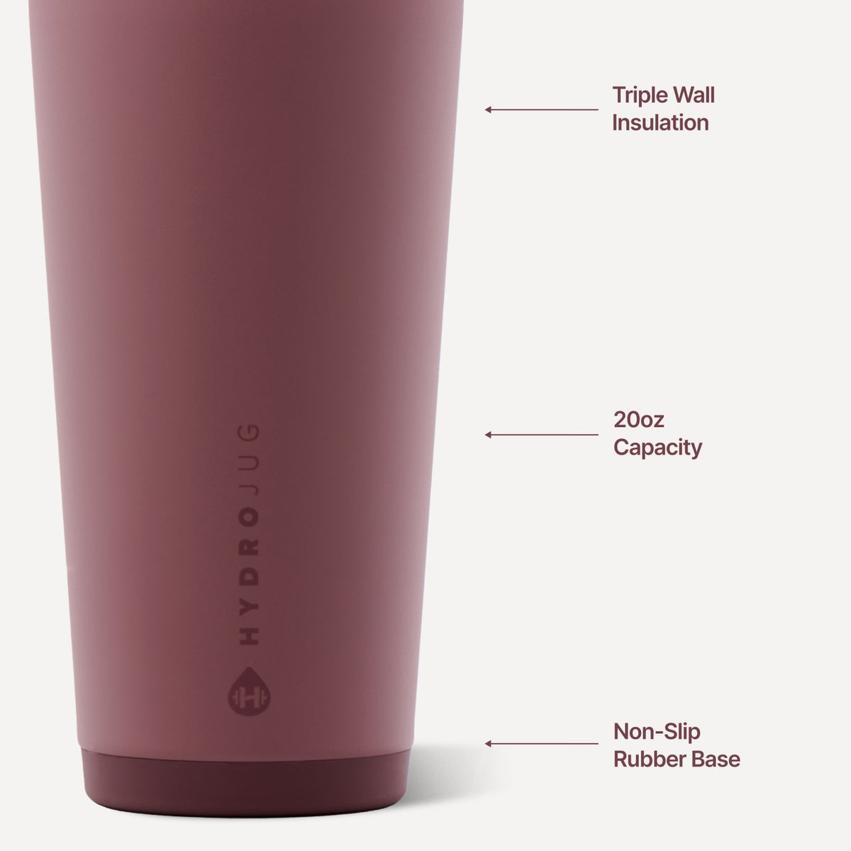 HYDROJUG Premium | HydroJug Everyday Tumbler 20oz - Canyon Rose