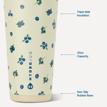 HYDROJUG Signature | HydroJug Everyday Tumbler 20oz - Ceramic-Lined Insulated Tumbler with Straw – Freshly Pick'd