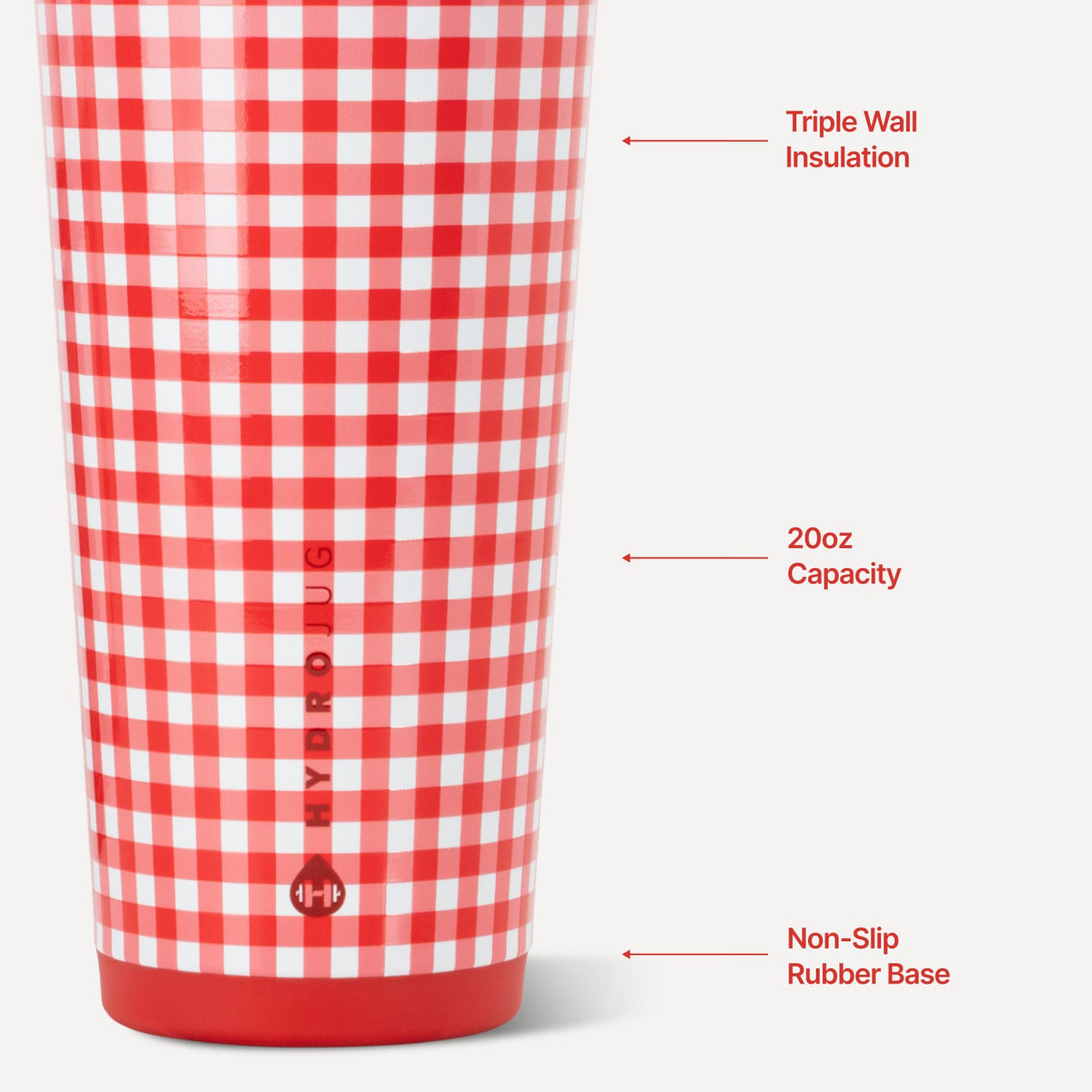 HYDROJUG Discount | HydroJug Everyday Tumbler 20oz - Ceramic-Lined Insulated Tumbler with Straw – Summer Picnic