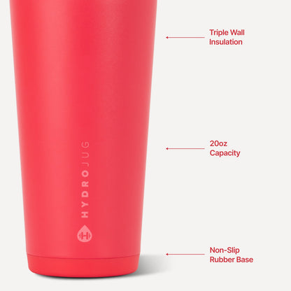 HYDROJUG Deals | HydroJug Everyday Tumbler 20oz - Ceramic-Lined Insulated Tumbler with Straw – Fruit Punch
