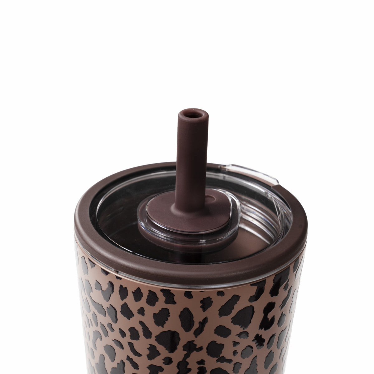 HYDROJUG Value | HydroJug Everyday Tumbler 20oz - Ceramic-Lined Insulated Tumbler with Straw – Brown Leopard