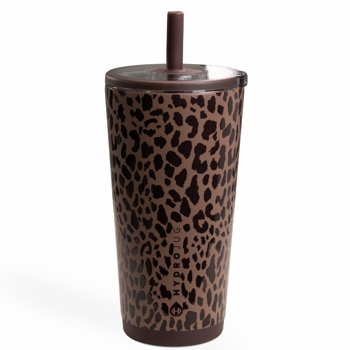 HYDROJUG Value | HydroJug Everyday Tumbler 20oz - Ceramic-Lined Insulated Tumbler with Straw – Brown Leopard