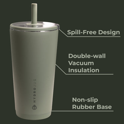 HYDROJUG Hot Sale | HydroJug Everyday Tumbler 20oz - Ceramic-Lined Insulated Tumbler with Straw – Courtyard