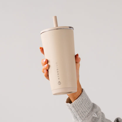 HYDROJUG Essential | HydroJug Everyday Tumbler 20oz - Ceramic-Lined Insulated Tumbler with Straw – Dune