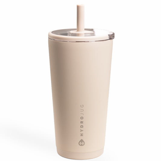 HYDROJUG Essential | HydroJug Everyday Tumbler 20oz - Ceramic-Lined Insulated Tumbler with Straw – Dune