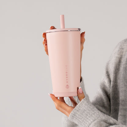 HYDROJUG Everyday | HydroJug Everyday Tumbler 20oz - Ceramic-Lined Insulated Tumbler with Straw – Dusty Rose
