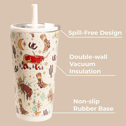 HYDROJUG Recommended | HydroJug Everyday Tumbler 20oz - Ceramic-Lined Insulated Tumbler with Straw – Rodeo