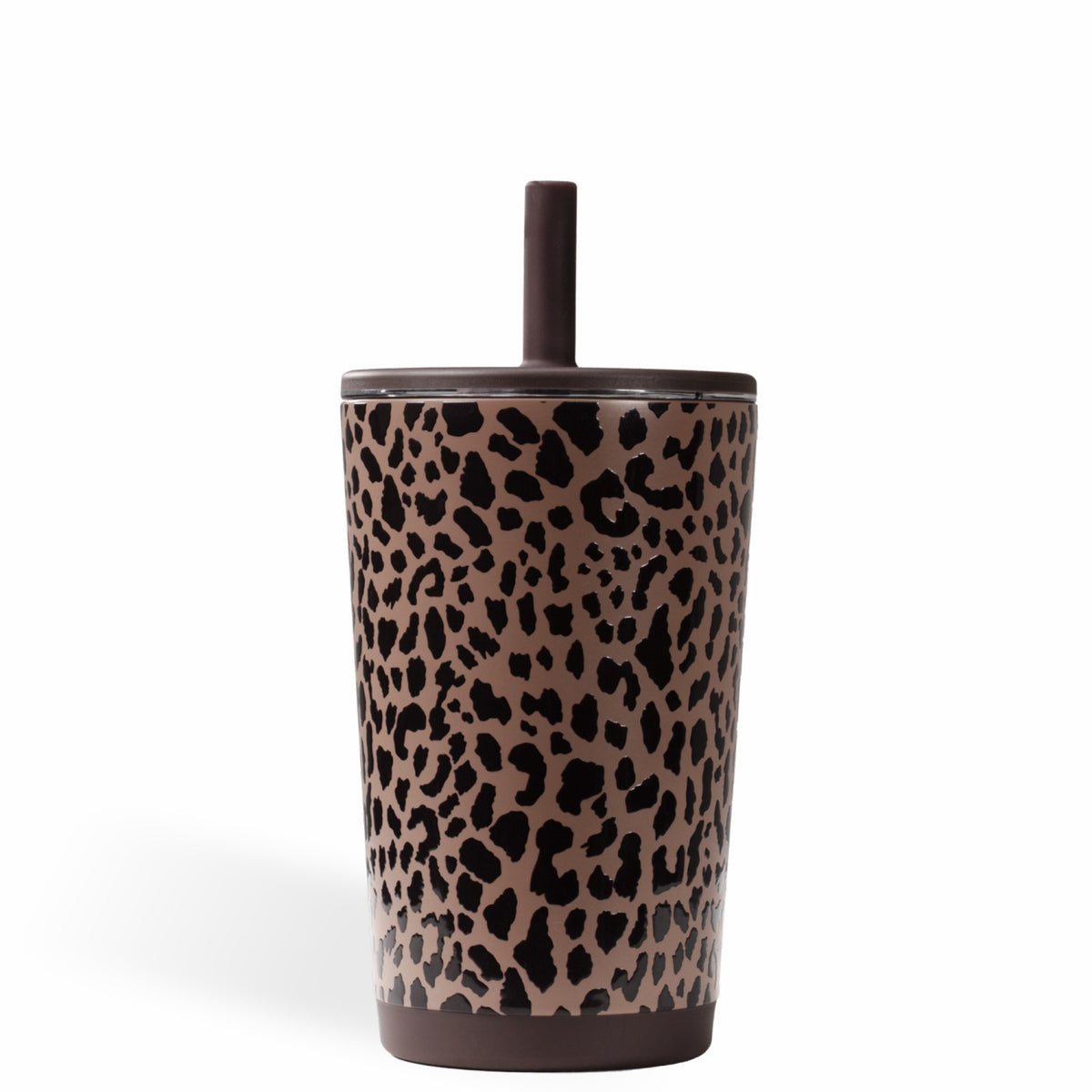 HYDROJUG Essential | HydroJug Everyday Tumbler 14oz - Ceramic-Lined Spill-Free Kids Tumbler – Brown Leopard