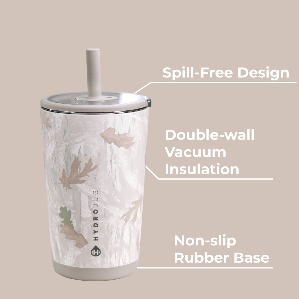 HYDROJUG Great Value | HydroJug Everyday Tumbler 14oz - Ceramic-Lined Spill-Free Kids Tumbler – Camo