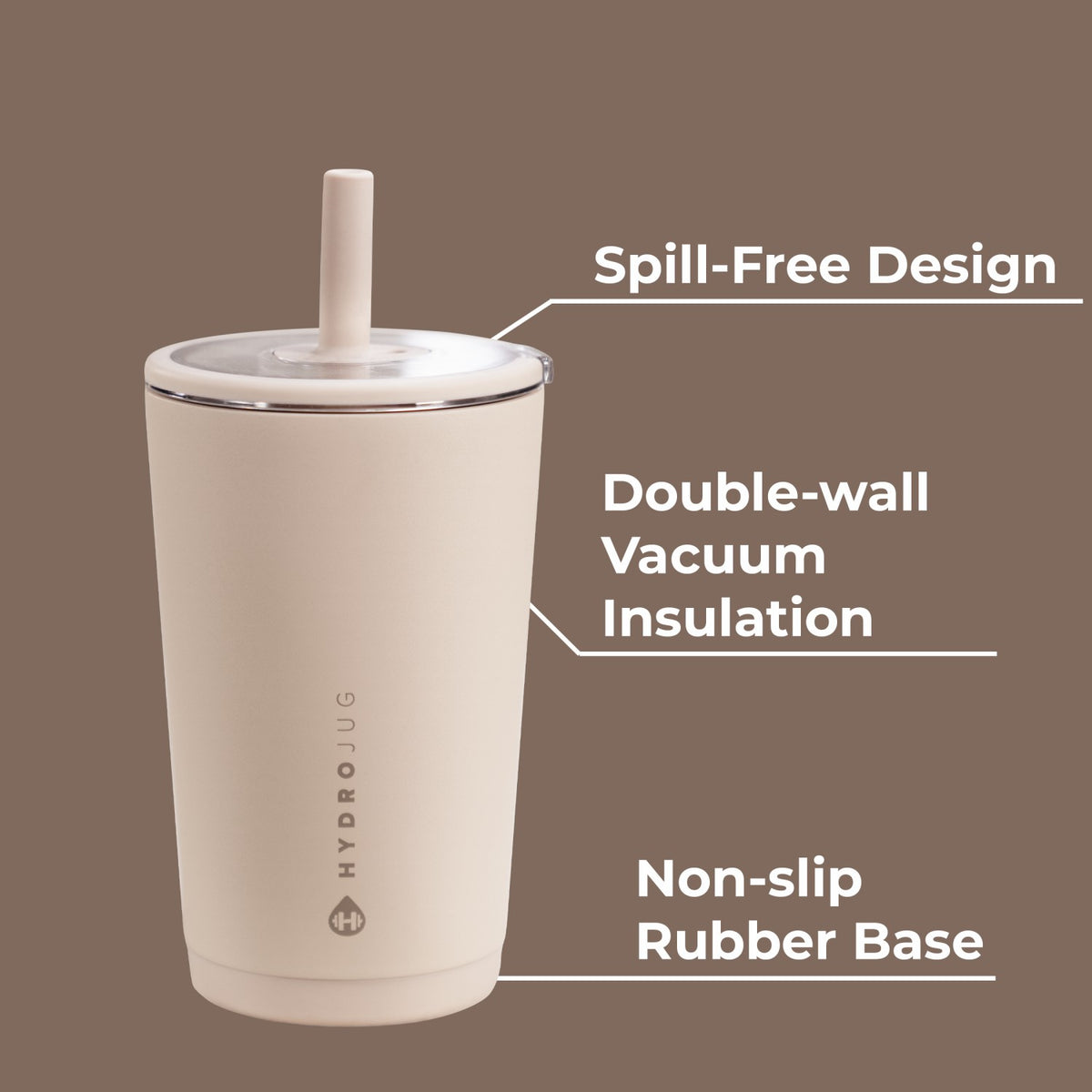 HYDROJUG Hot Sale | HydroJug Everyday Tumbler 14oz - Ceramic-Lined Spill-Free Kids Tumbler – Dune