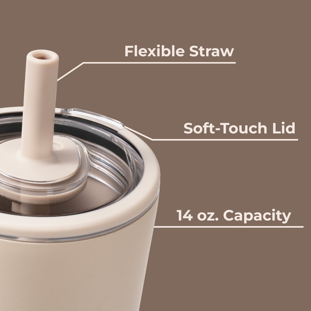 HYDROJUG Hot Sale | HydroJug Everyday Tumbler 14oz - Ceramic-Lined Spill-Free Kids Tumbler – Dune