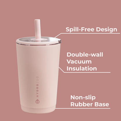 HYDROJUG Best Seller | HydroJug Everyday Tumbler 14oz - Ceramic-Lined Spill-Free Kids Tumbler – Dusty Rose