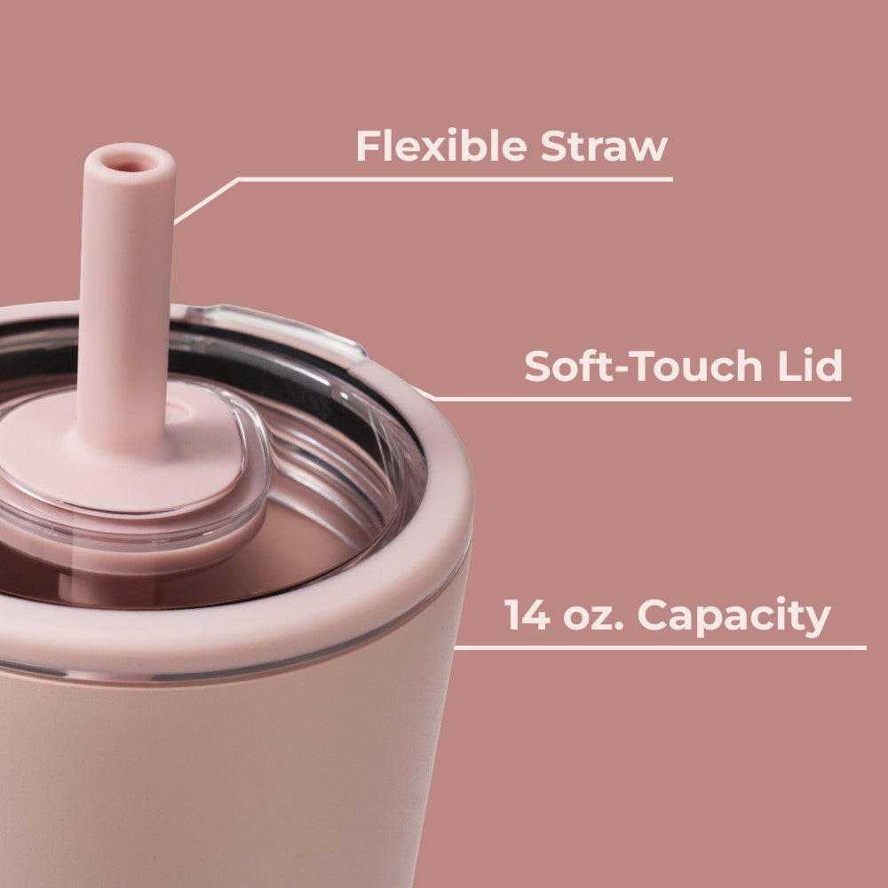 HYDROJUG Best Seller | HydroJug Everyday Tumbler 14oz - Ceramic-Lined Spill-Free Kids Tumbler – Dusty Rose