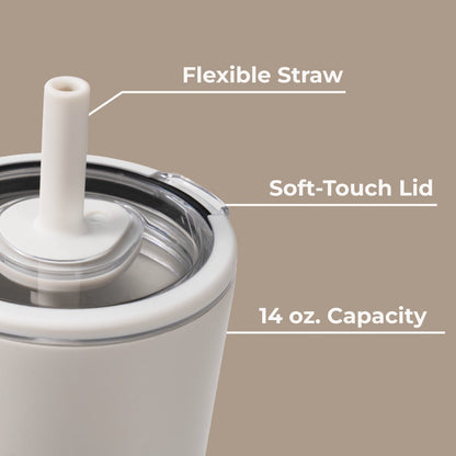 HYDROJUG Hot Sale | HydroJug Everyday Tumbler 14oz - Ceramic-Lined Spill-Free Kids Tumbler – Linen