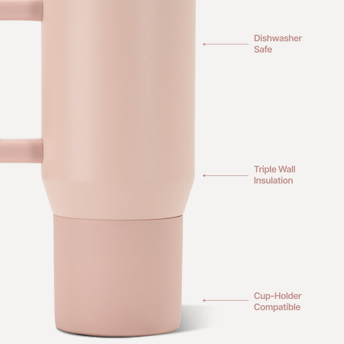 HYDROJUG Value | HydroJug Coffee Traveler 20oz - Ceramic-Lined Insulated Travel Mug – Dusty Rose