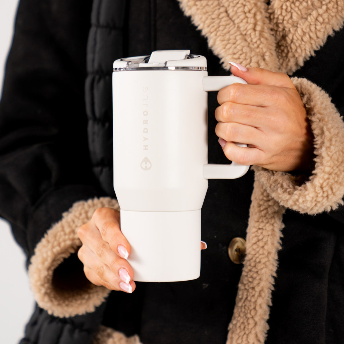HYDROJUG Signature | HydroJug Coffee Traveler 20oz - Ceramic-Lined Insulated Travel Mug – Linen