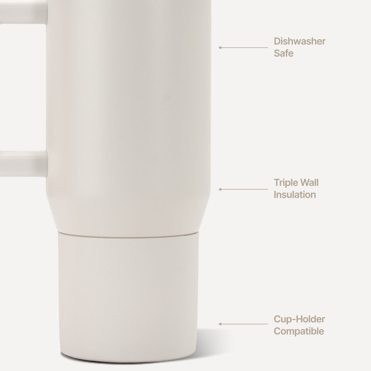 HYDROJUG Signature | HydroJug Coffee Traveler 20oz - Ceramic-Lined Insulated Travel Mug – Linen