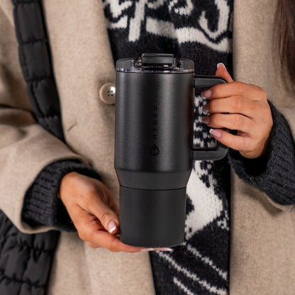 HYDROJUG New | HydroJug Coffee Traveler 20oz - Ceramic-Lined Insulated Travel Mug – Black