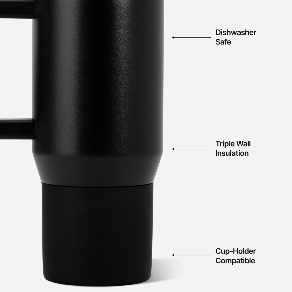 HYDROJUG New | HydroJug Coffee Traveler 20oz - Ceramic-Lined Insulated Travel Mug – Black