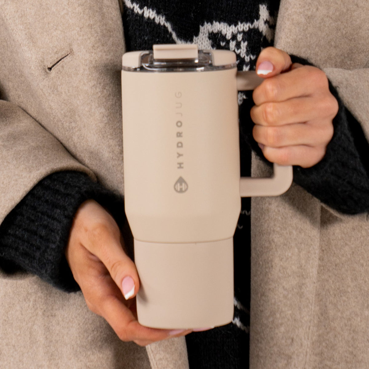 HYDROJUG Quality | HydroJug Coffee Traveler 20oz - Ceramic-Lined Insulated Travel Mug – Dune