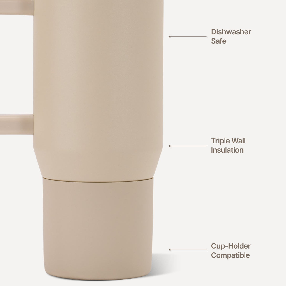 HYDROJUG Quality | HydroJug Coffee Traveler 20oz - Ceramic-Lined Insulated Travel Mug – Dune