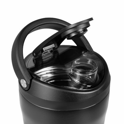 HYDROJUG Latest | HydroJug Insulated Shaker 24oz - Stainless Steel Protein Shaker, Silent Grate – Black