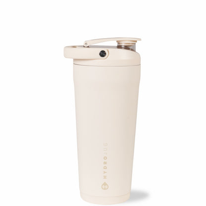 HYDROJUG Premium | HydroJug Insulated Shaker 24oz - Stainless Steel Protein Shaker, Silent Grate – Cream