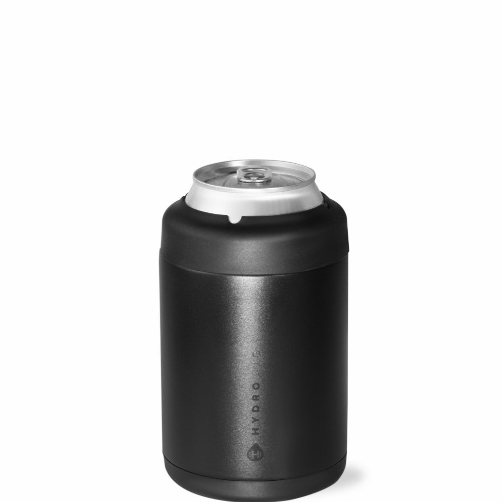 HYDROJUG Everyday | HydroJug Can Cooler 12oz - 2-in-1 Insulated Standard Can Cooler, Screw-Top Lock – Black