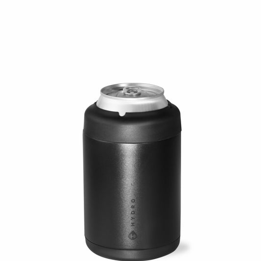 HYDROJUG Everyday | HydroJug Can Cooler 12oz - 2-in-1 Insulated Standard Can Cooler, Screw-Top Lock – Black