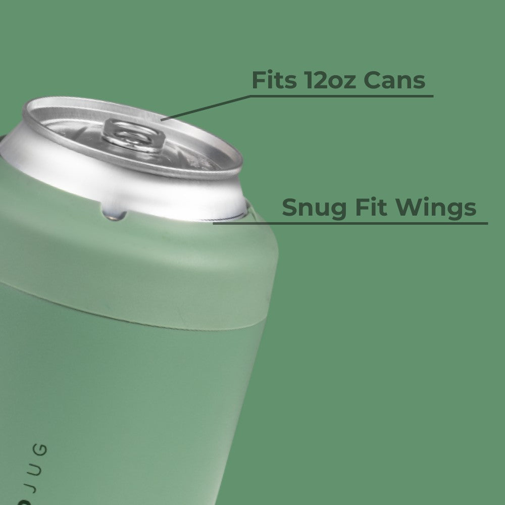 HYDROJUG Trusted | HydroJug Can Cooler 12oz - 2-in-1 Insulated Standard Can Cooler, Screw-Top Lock – Sage
