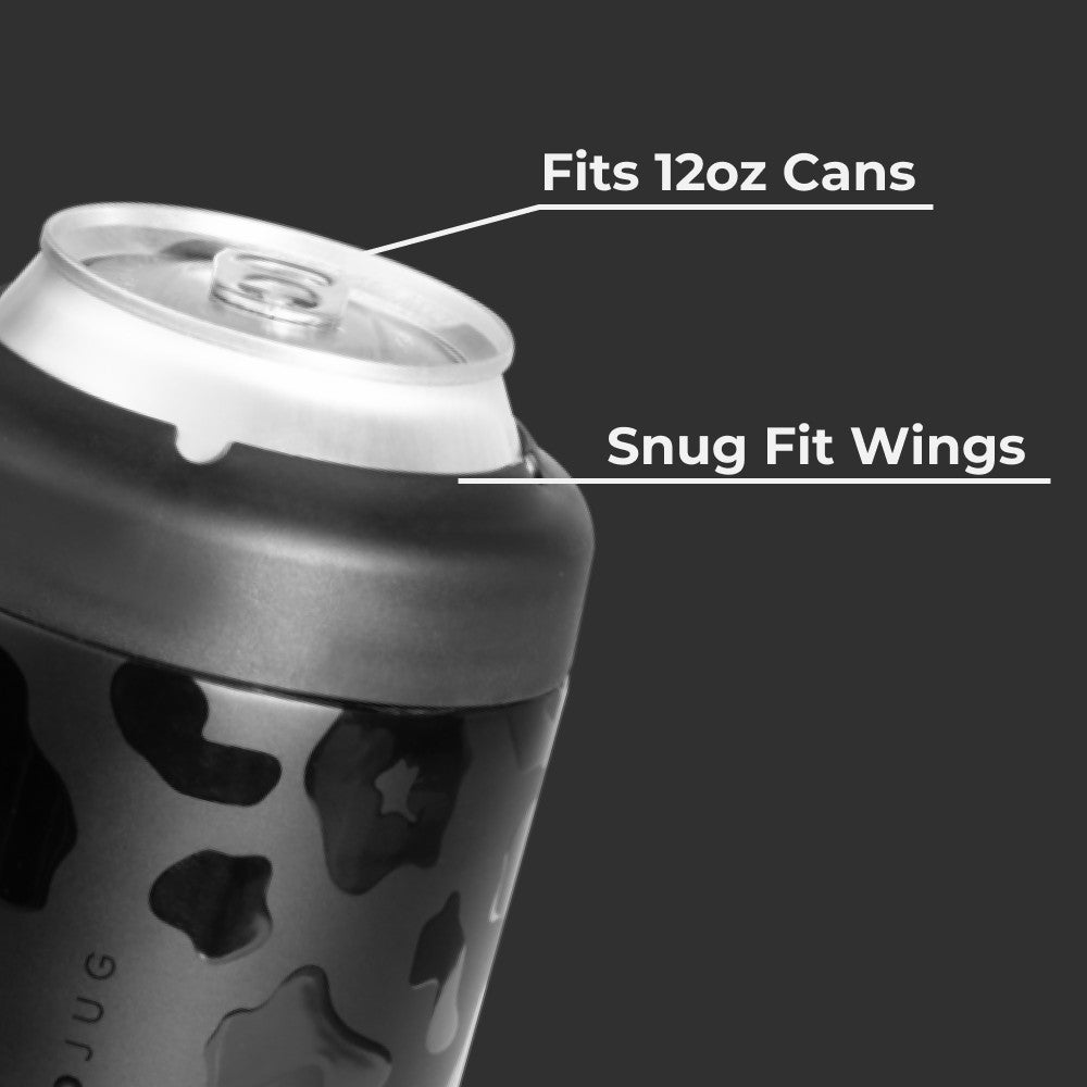 HYDROJUG Discount | HydroJug Can Cooler 12oz - 2-in-1 Insulated Standard Can Cooler, Screw-Top Lock – Black Leopard