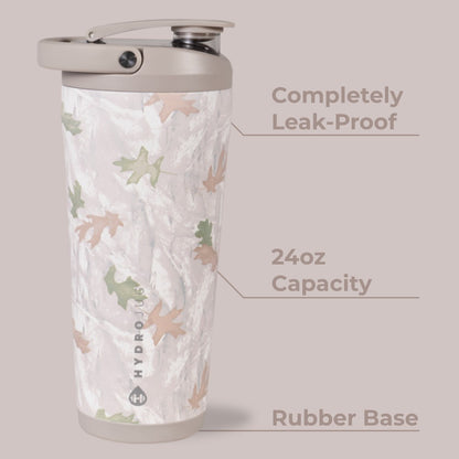 HYDROJUG Quality | HydroJug Insulated Shaker 24oz - Stainless Steel Protein Shaker, Silent Grate – Camo