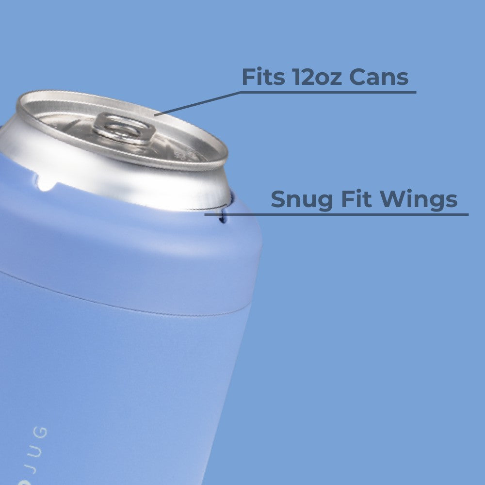 HYDROJUG Sale | HydroJug Can Cooler 12oz - 2-in-1 Insulated Standard Can Cooler, Screw-Top Lock – Light Blue