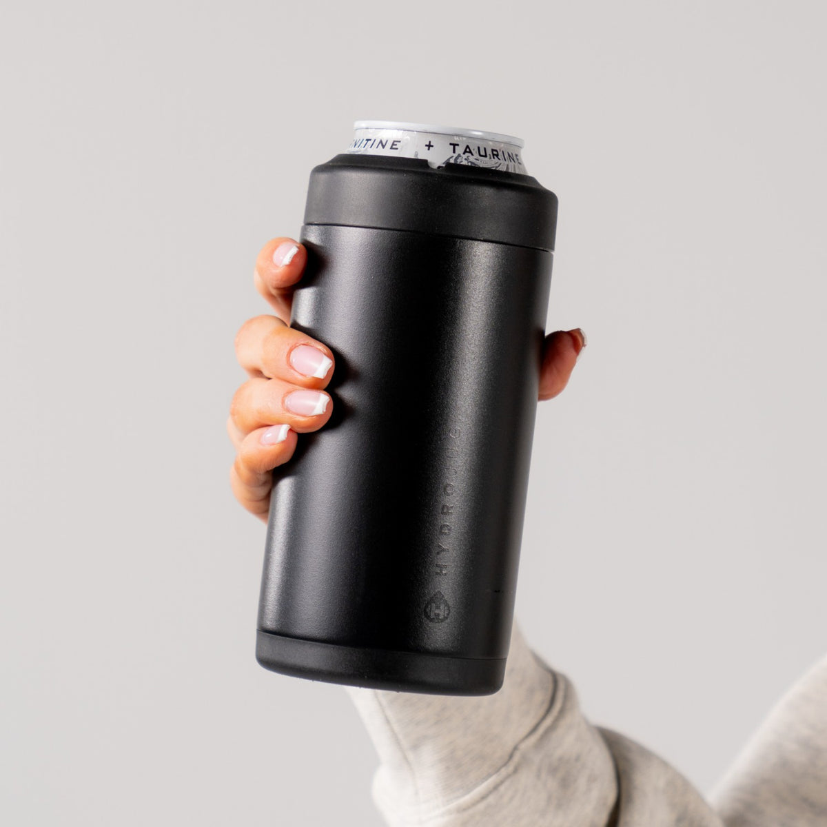 HYDROJUG Best Seller | HydroJug Can Cooler 16oz - 2-in-1 Insulated Tallboy Can Cooler, Screw-Top Lock – Black