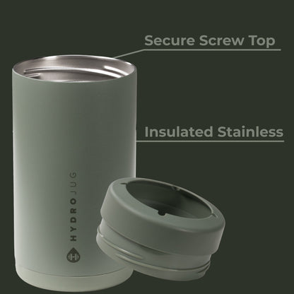 HYDROJUG Signature | HydroJug Can Cooler 16oz - 2-in-1 Insulated Tallboy Can Cooler, Screw-Top Lock – Courtyard