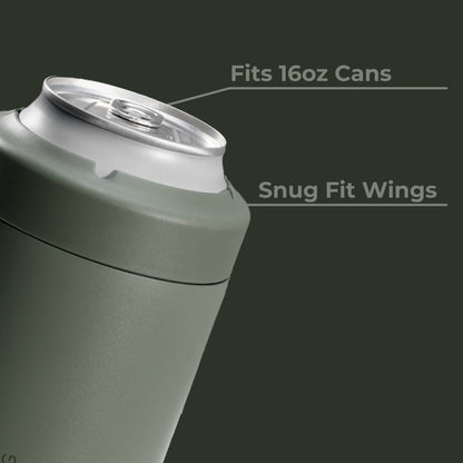 HYDROJUG Signature | HydroJug Can Cooler 16oz - 2-in-1 Insulated Tallboy Can Cooler, Screw-Top Lock – Courtyard