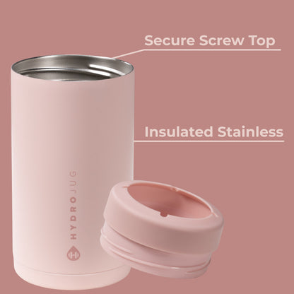 HYDROJUG Popular | HydroJug Can Cooler 16oz - 2-in-1 Insulated Tallboy Can Cooler, Screw-Top Lock – Dusty Rose