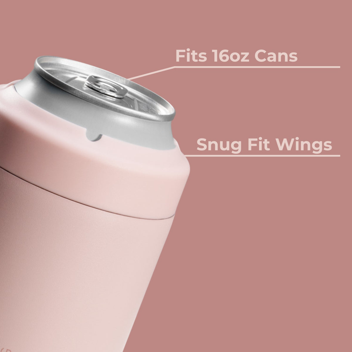 HYDROJUG Popular | HydroJug Can Cooler 16oz - 2-in-1 Insulated Tallboy Can Cooler, Screw-Top Lock – Dusty Rose