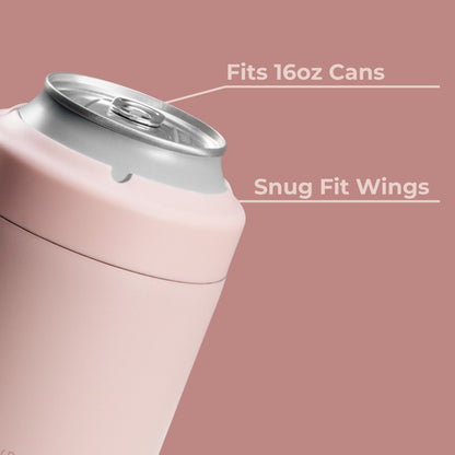 HYDROJUG Popular | HydroJug Can Cooler 16oz - 2-in-1 Insulated Tallboy Can Cooler, Screw-Top Lock – Dusty Rose