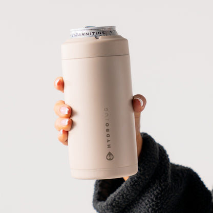 HYDROJUG Deals | HydroJug Can Cooler 16oz - 2-in-1 Insulated Tallboy Can Cooler, Screw-Top Lock – Dune
