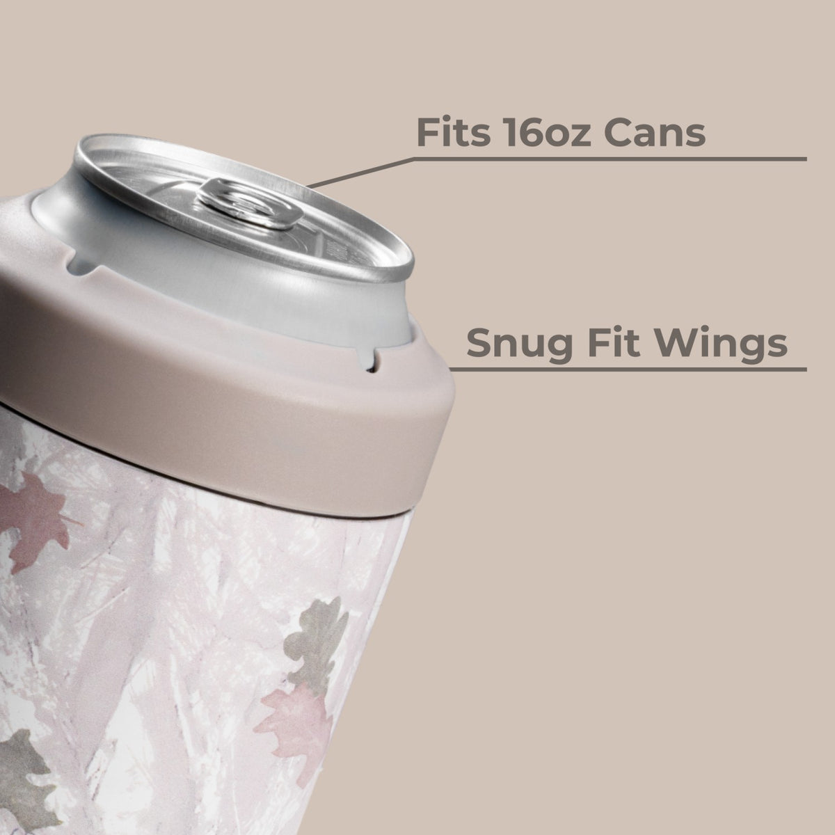 HYDROJUG Value | HydroJug Can Cooler 16oz - 2-in-1 Insulated Tallboy Can Cooler, Screw-Top Lock – Camo