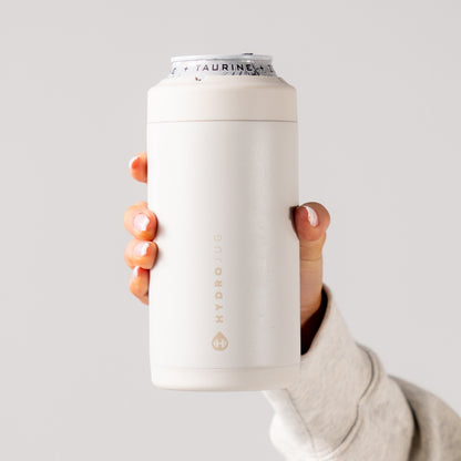 HYDROJUG Trending | HydroJug Can Cooler 16oz - 2-in-1 Insulated Tallboy Can Cooler, Screw-Top Lock – Linen