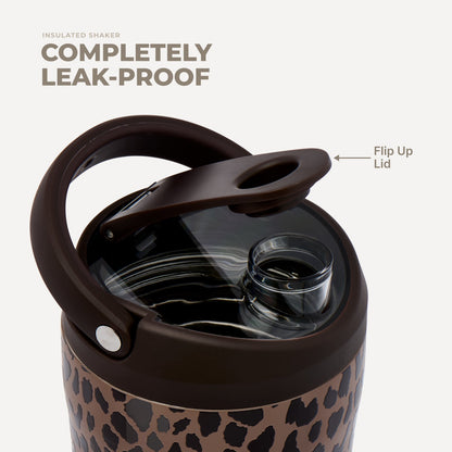HYDROJUG Popular | HydroJug Insulated Shaker 24oz - Brown Leopard